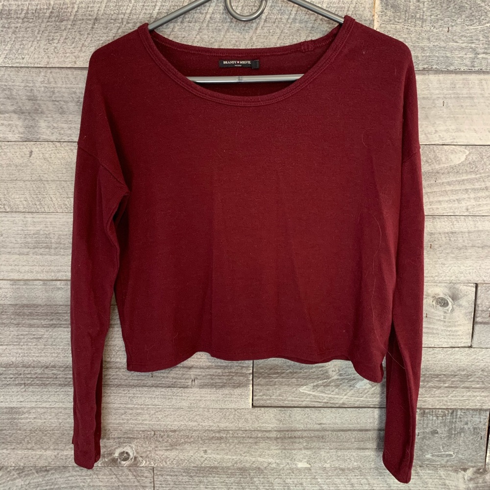 Red crop top